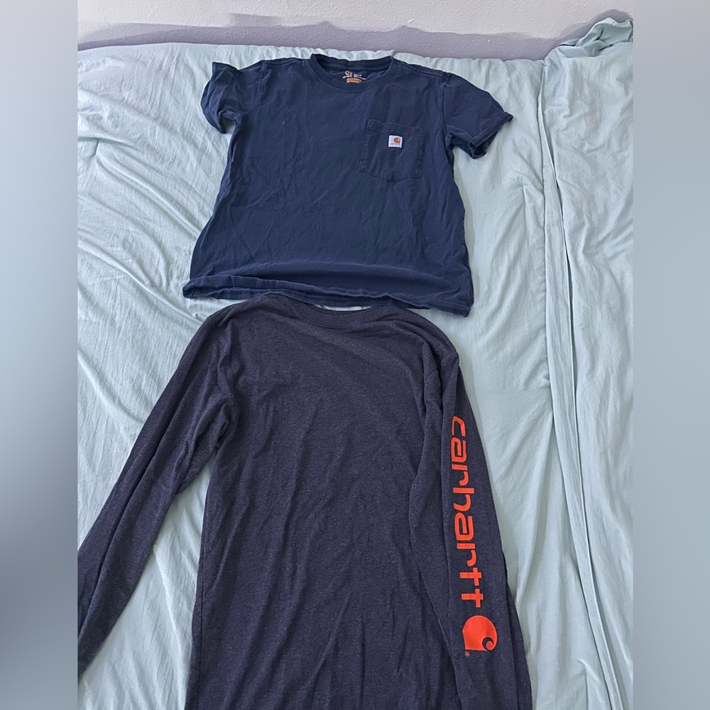 Medium men’s carhartt shirts both worn once